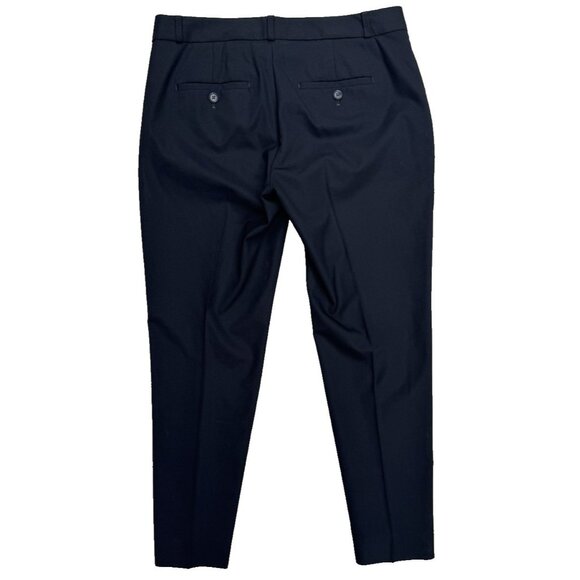 Banana Republic Avery Wool Black Straight Ankle Pants Work Office Trouser Size 4 - Picture 3 of 12